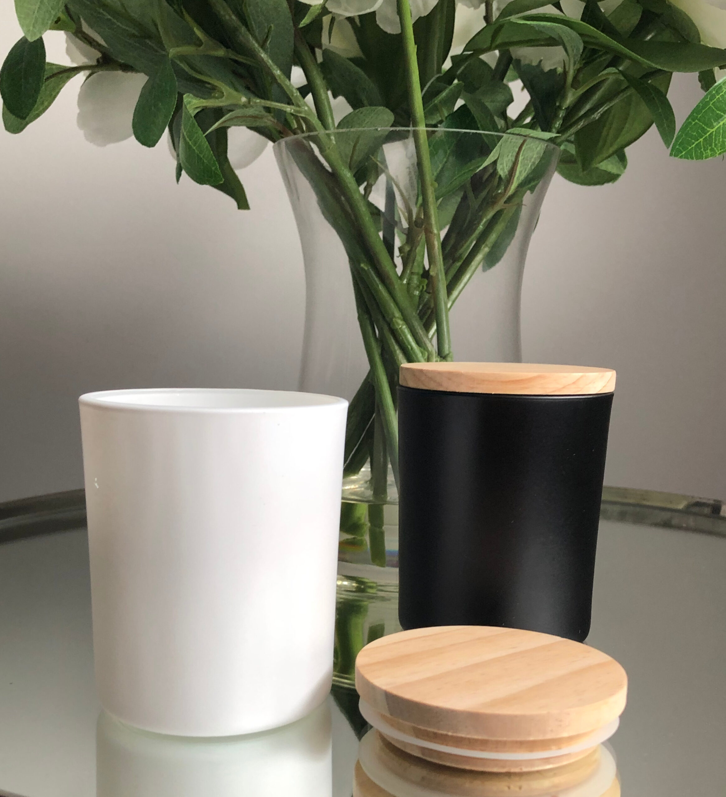 Candle Jar With Bamboo Lid - The Creative Obsession